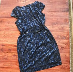 CLOSET CLOSING!! Alyx Dress Blue & Black Lace
